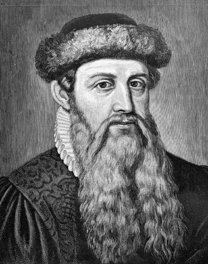 요하네스 구텐베르크 (독일어: Johannes Gutenberg, 본명 요하네스 겐스플라이쉬 츠어 라덴 쭘 구텐베르크, 약 1398~1468)는 독일의 발명가이자 인쇄인으로, 서구 최초의 금속활자 인쇄기를 개발한 인물이다. 그의 발명은 인쇄 혁명을 일으켜 르네상스, 종교개혁, 계몽주의의 확산을 가능하게 했다. 대표작은 1455년경 완성된 구텐베르크 성서(42행 성서)이다.