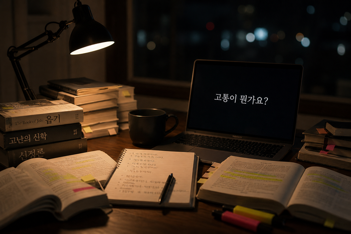 고통이 뭘까? 욥기와 카뮈 사이에서