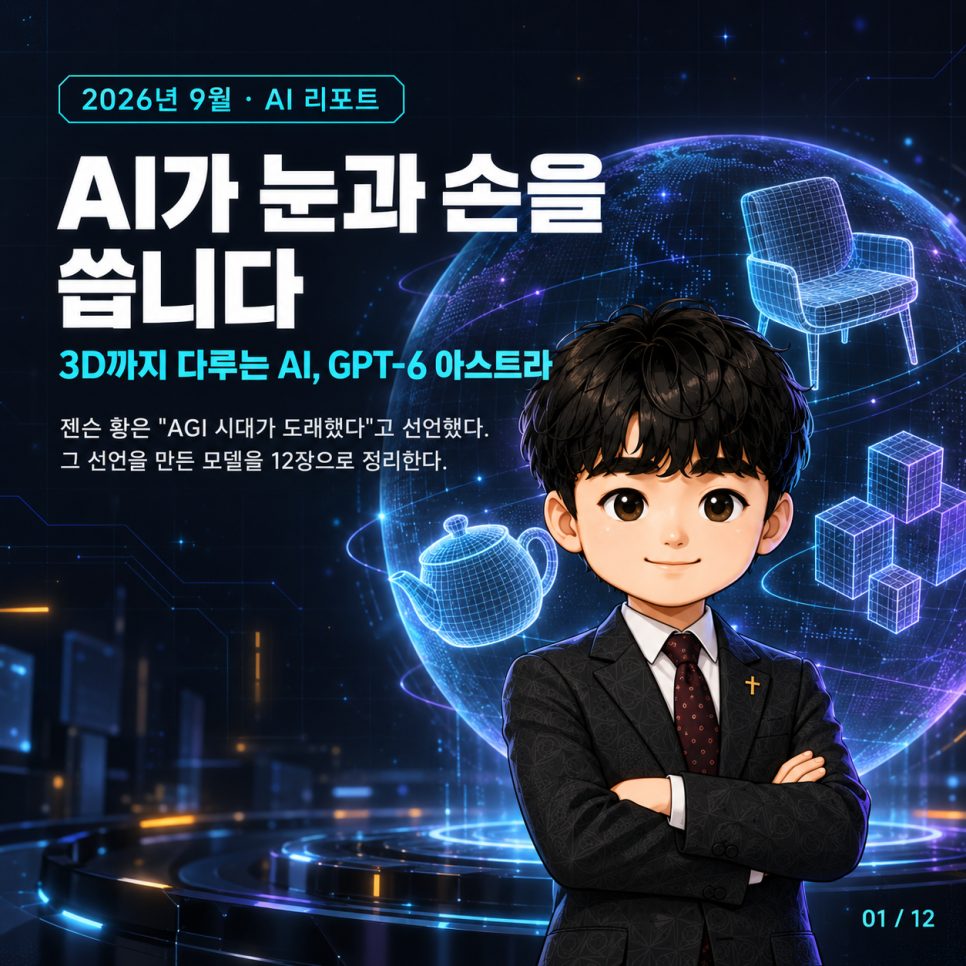 AI가 눈과 손을 씁니다 — 3D까지 다루기 시작한 AI, 그리고 목회 현장 본문 이미지