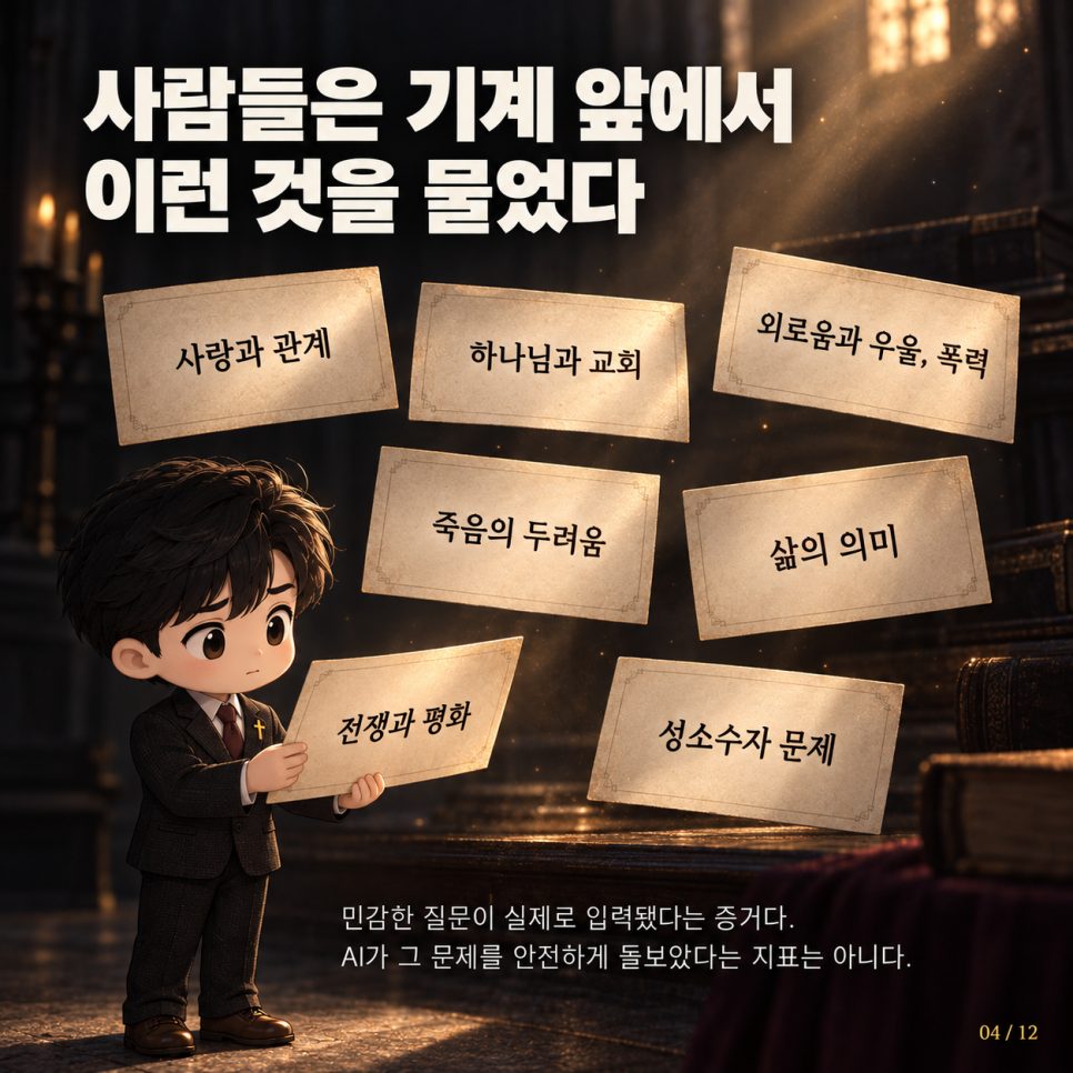 대답보다 질문을 돌려주기 — 루체른 'AI 예수' 실험이 목회에 남긴 경계선 본문 이미지