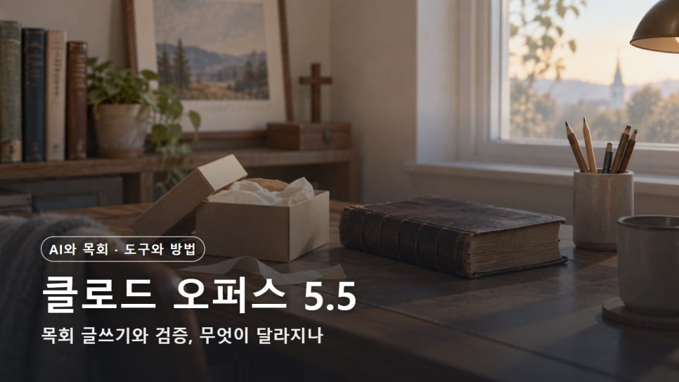 클로드 오퍼스 5.5로 달라지는 목회 글쓰기와 검증 | 비용·벤치마크 정리 본문 이미지