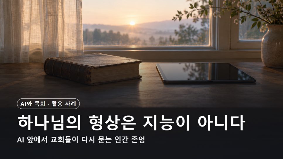 AI와 하나님의 형상 | 지능이 아니라 존엄, 교회들이 다시 묻는 인간다움 본문 이미지