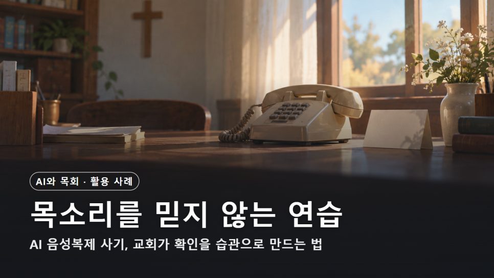 AI 음성복제 사기 대응 | 교회가 20분 역할 연습으로 확인을 습관으로 본문 이미지
