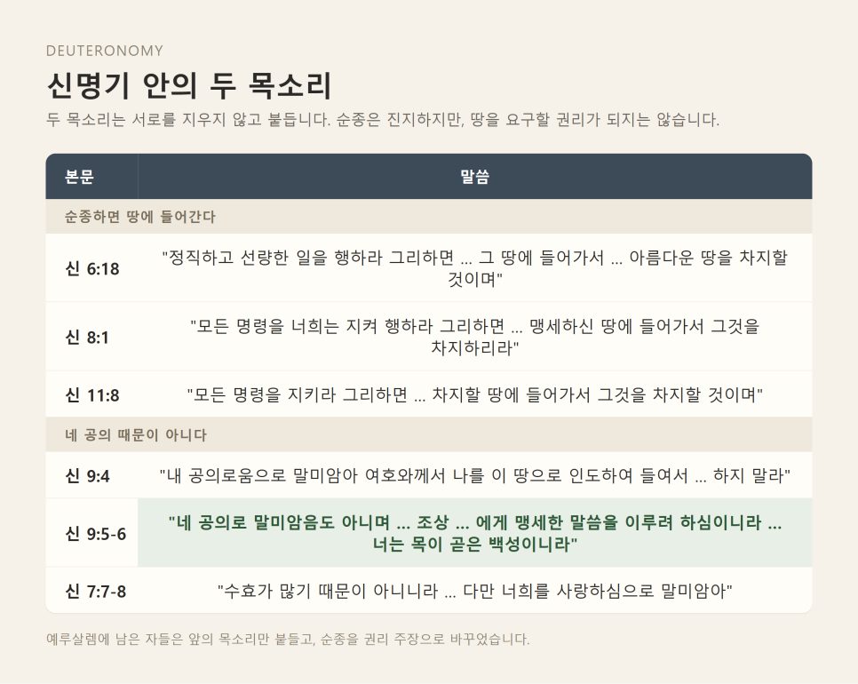 땅은 공로의 대가인가, 은혜의 선물인가 | 예레미야 24장과 에스겔 11장 다시 읽기 본문 이미지