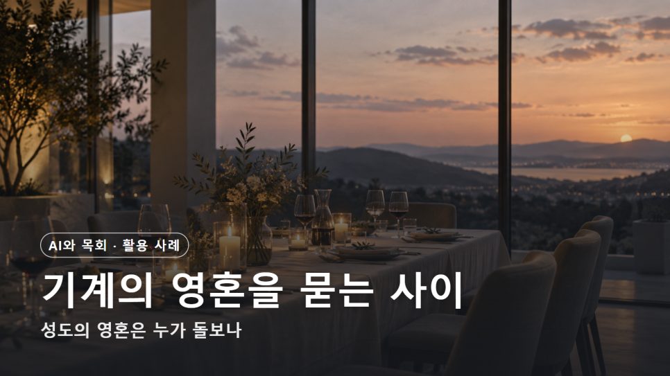 AI 의식 논쟁과 목회 | 기계의 영혼을 묻는 사이 성도의 영혼은 누가 돌보나 본문 이미지