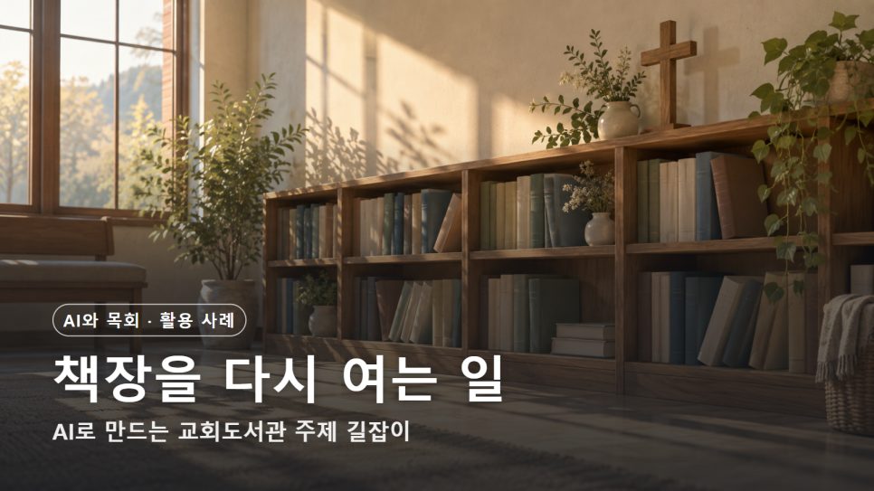 교회도서관 AI 활용 | 책장을 다시 여는 주제 길잡이 만들기 본문 이미지