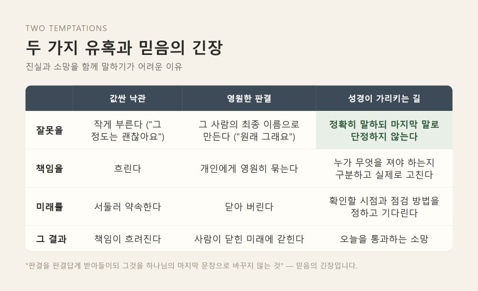 심판의 문장 안에도 끝은 있다 | 예레미야 25장 묵상 본문 이미지