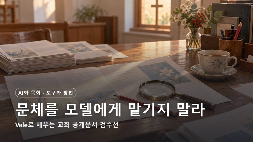 교회 공개문서 검수 | Vale로 세우는 주보·행사 안내 문체 관문 본문 이미지