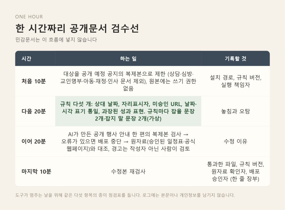 교회 공개문서 검수 | Vale로 세우는 주보·행사 안내 문체 관문 본문 이미지
