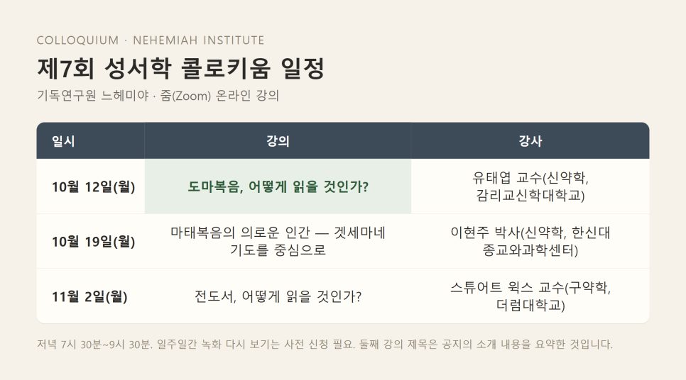 도마복음 어떻게 읽을까 | 정경을 다시 읽는 법 (눅 1:1-4) 본문 이미지